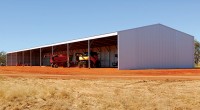 katoomba zincalume open front farm shed