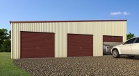 skillion triple garage workshop