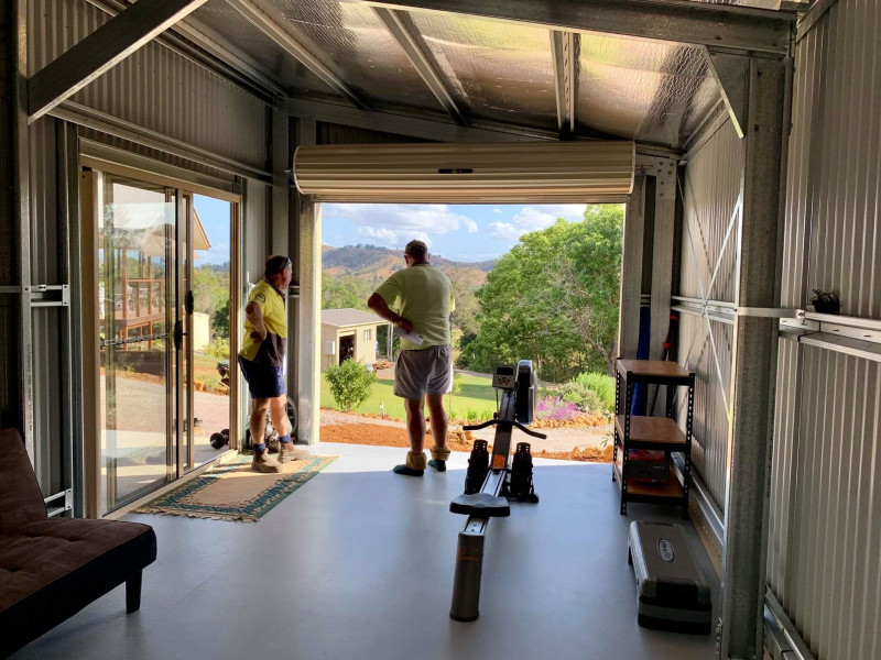 Exercise Shed with lean to Sheds n Homes Gympie 1