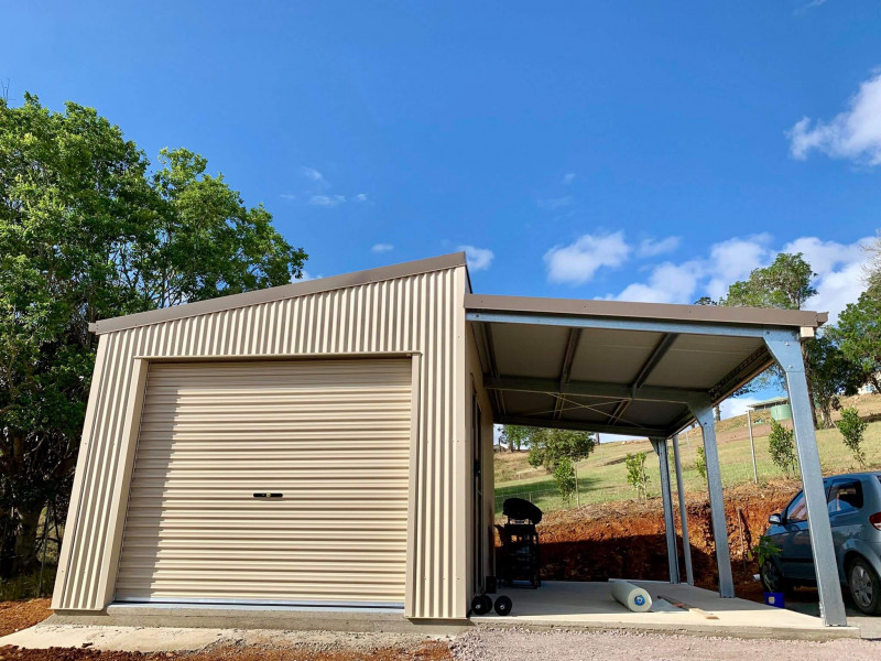 Exercise Shed with lean to Sheds n Homes Gympie 4