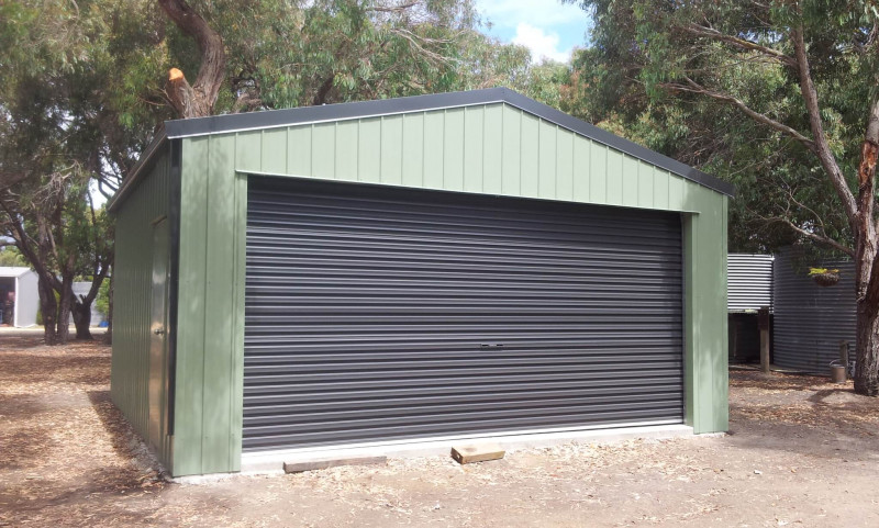 PALE EUCALYPT Double Garage Geelong Sheds n Homes 3