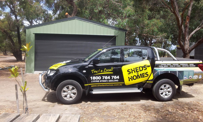 PALE EUCALYPT Double Garage Geelong Sheds n Homes 4 v2