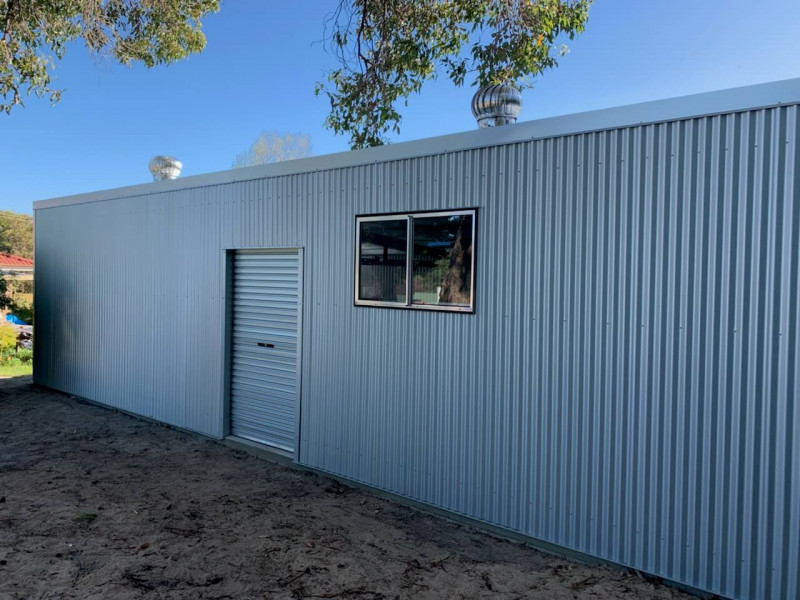 Sheds n Homes Perth Zincalume Single Garage 2