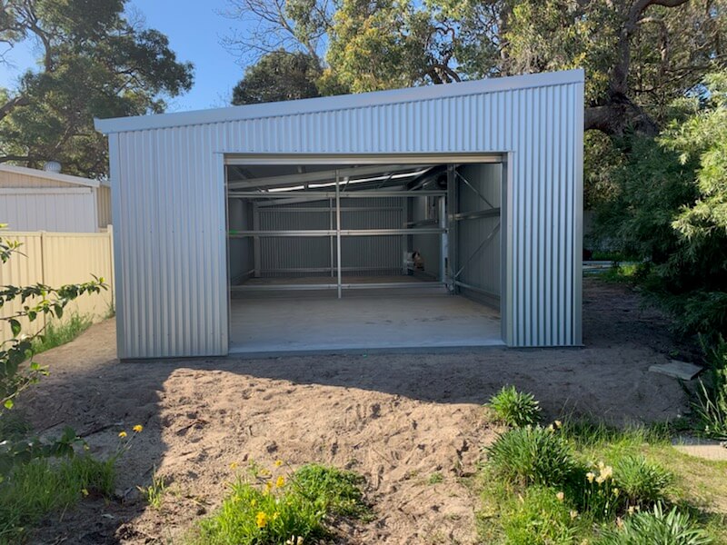 Sheds n Homes Perth Zincalume Single Garage 3